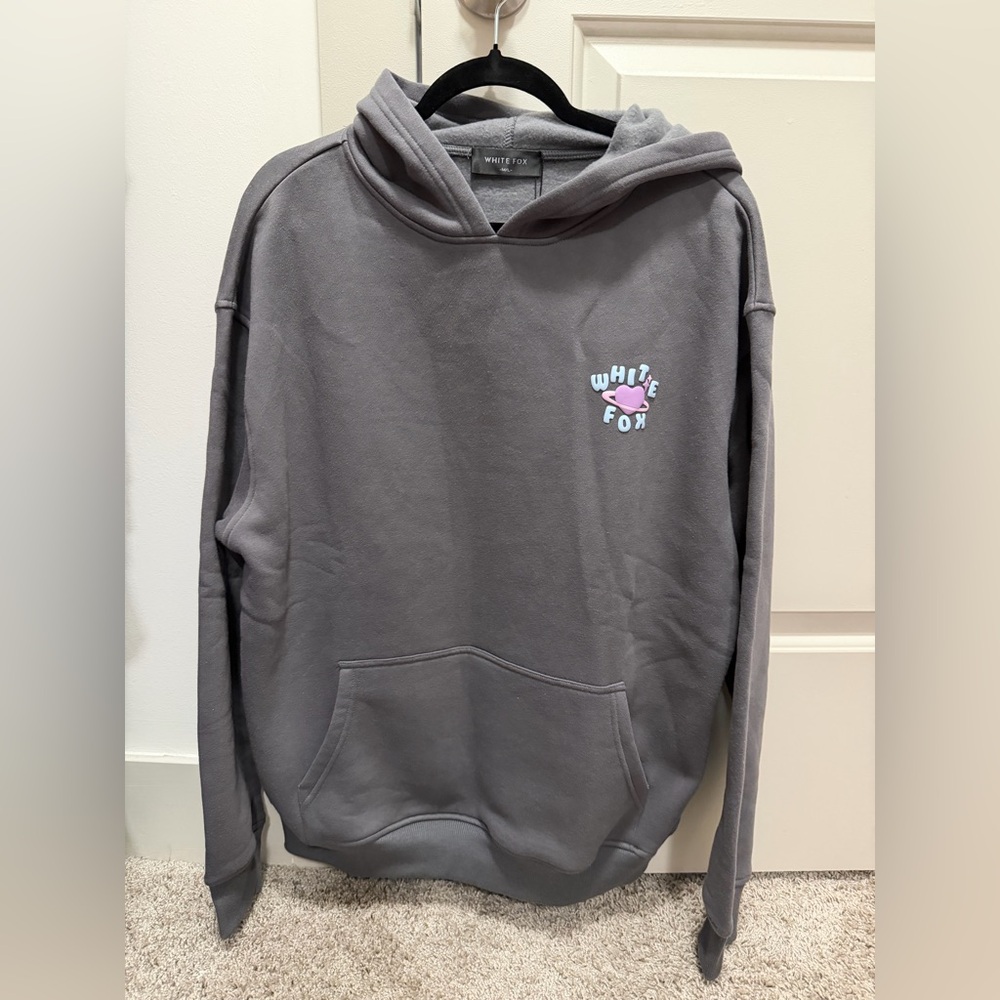 White Fox M/L Grey Rare Hoodie. 💕⚡️ - Picture 1 of 4